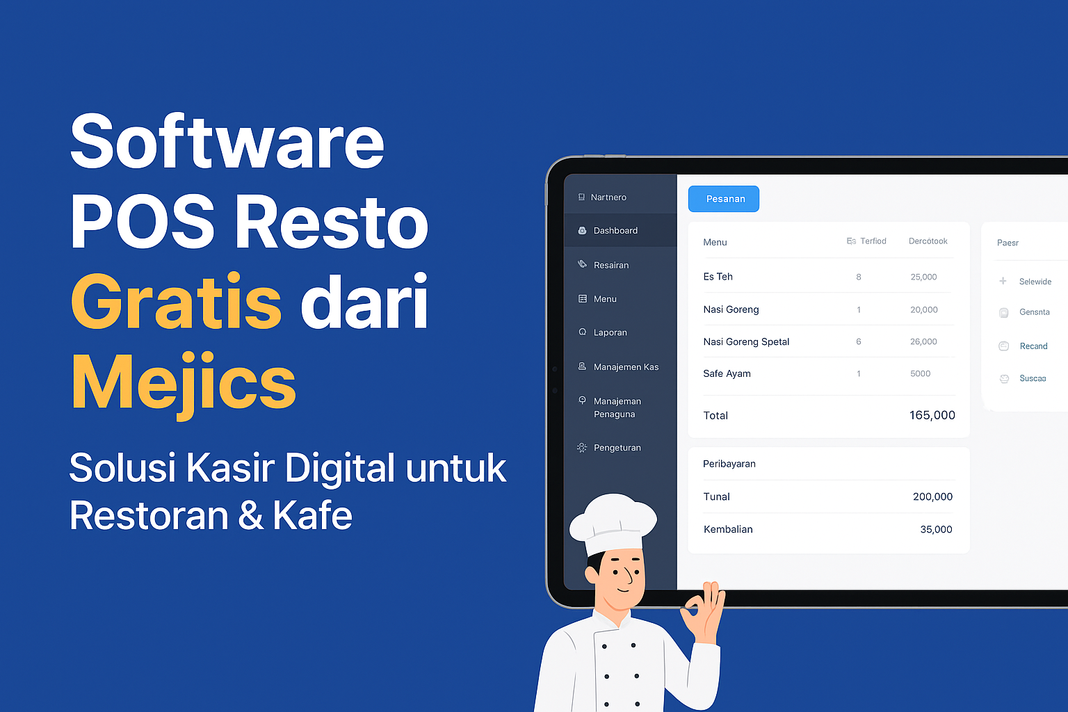 Software POS Resto Gratis dari Mejics – Solusi Kasir Digital untuk Restoran dan Kafe